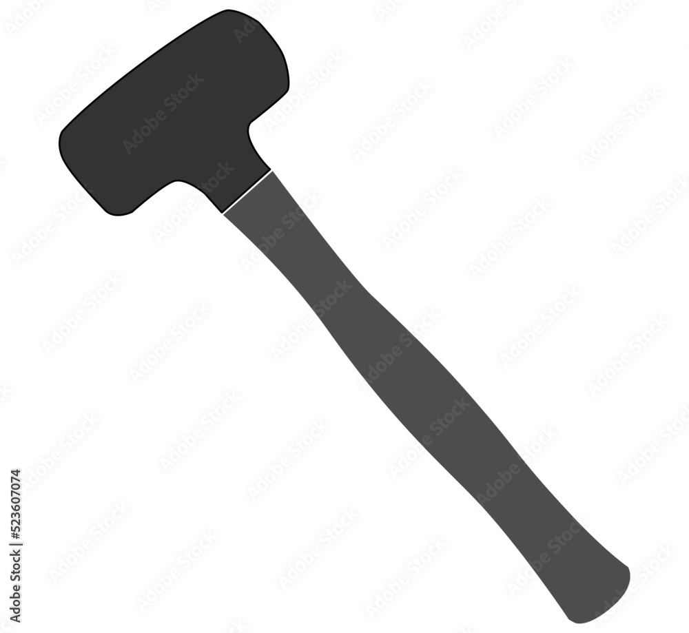The shockless hammer with black and white vector
The shockless hammer with black and white vector