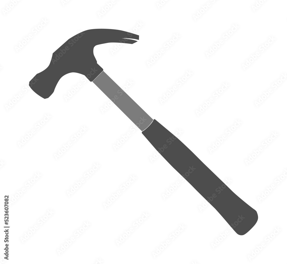 The claw hammer for wood working vector
The claw hammer for wood working vector