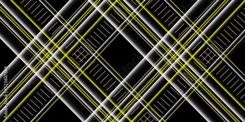 Modern black white and yellow background vector
