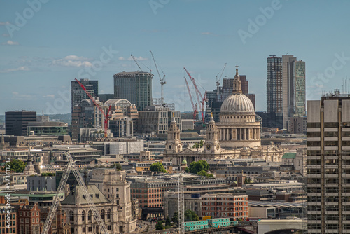 Canvas Print London, UK - July 4, 2022: Seen from London Eye
