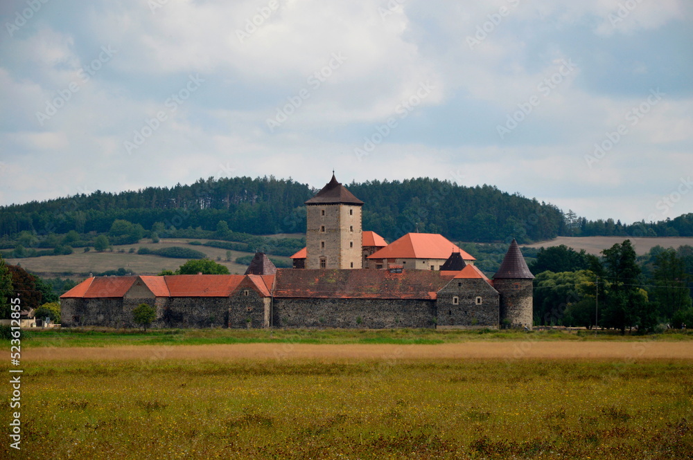 The water castle of Švihov - view from the west (Europe – Czech Republic)