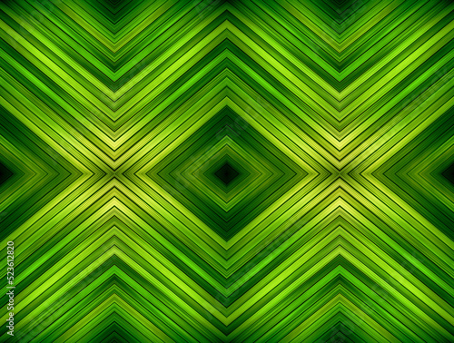 Abstract green lights texture background. Crazy squares - bright geometric pattern with acidic green colors. Abstract geometric background. Poisonous acid green technology background