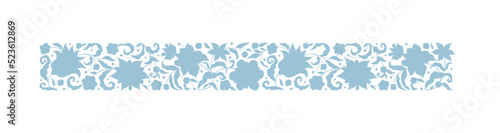 Vector floral frame, vignette, border, card design template. Elements in Eastern style. Floral borders, flower illustration. Indian ornaments. Isolated ornament.