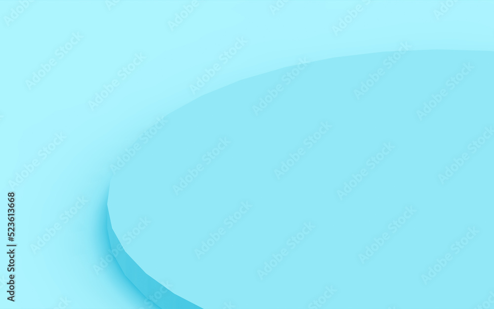 Obraz premium Abstract 3d blue color cylinder podium minimal studio background.