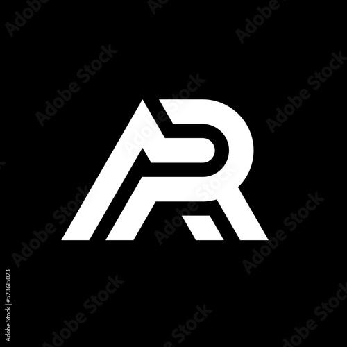 Letter AR creative modern logo template