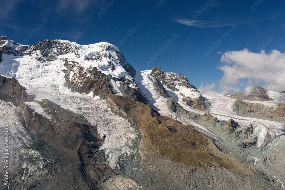 Panorama sur les glaciers depuis le Gornergrat