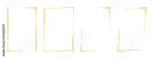 rectangle gold frame