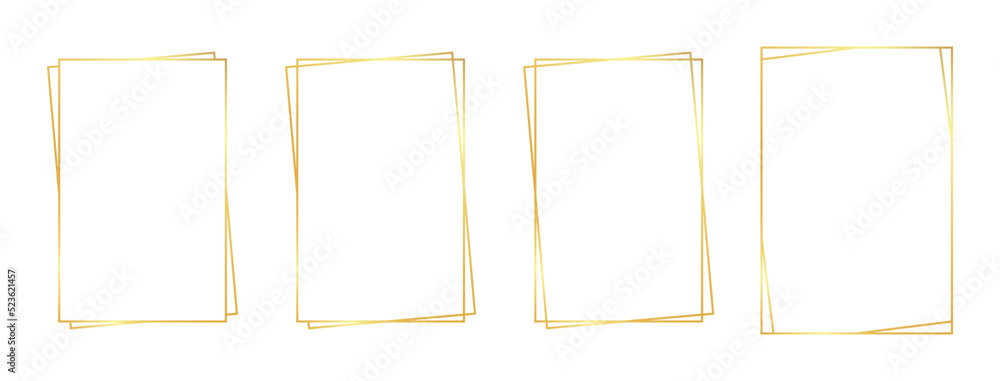 rectangle gold frame rectangle gold frame