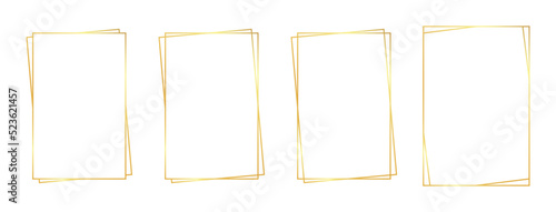 rectangle gold frame