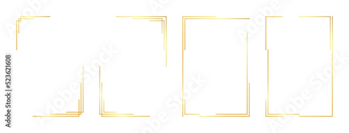 rectangle gold frame