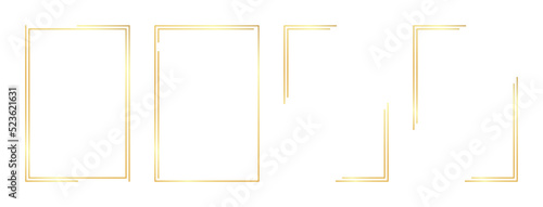 rectangle gold frame photo