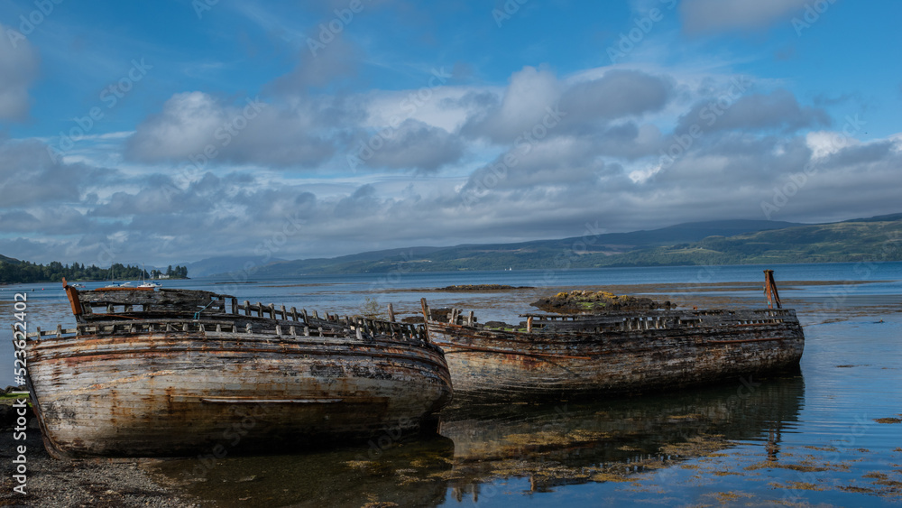 Ship Wreck at Salen Beach - Isle of Mull, Inner Hebrides, Scotland, United Kingdom