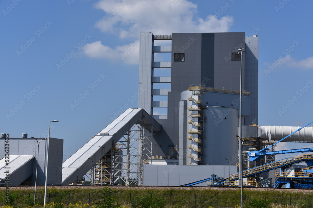 Elektrownia Jaworzno, Blok 910 MW, Tauron Energa, nowa inwestycja, awaria,  - obrazy, fototapety, plakaty 