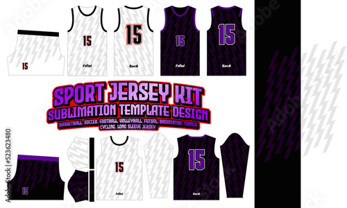 Futsal Jersey layout design 78 Sublimation for Soccer Football Esport Basketball Design