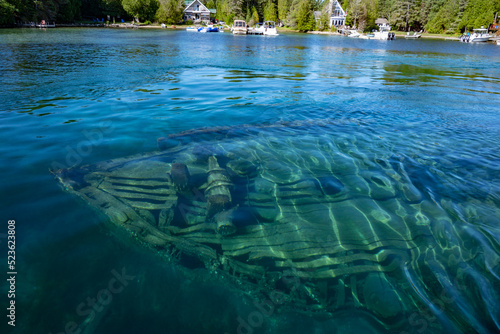 Fotografie Ship wrecks at Tobermory Ontario