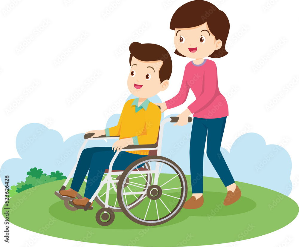 Wheelchair people for elderly and handicapped patients Wheelchair people for elderly and handicapped patients