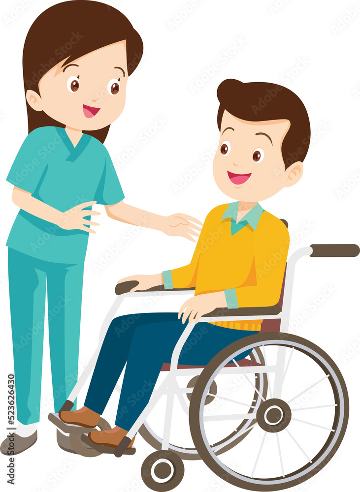 Wheelchair people for elderly and handicapped patients Wheelchair people for elderly and handicapped patients