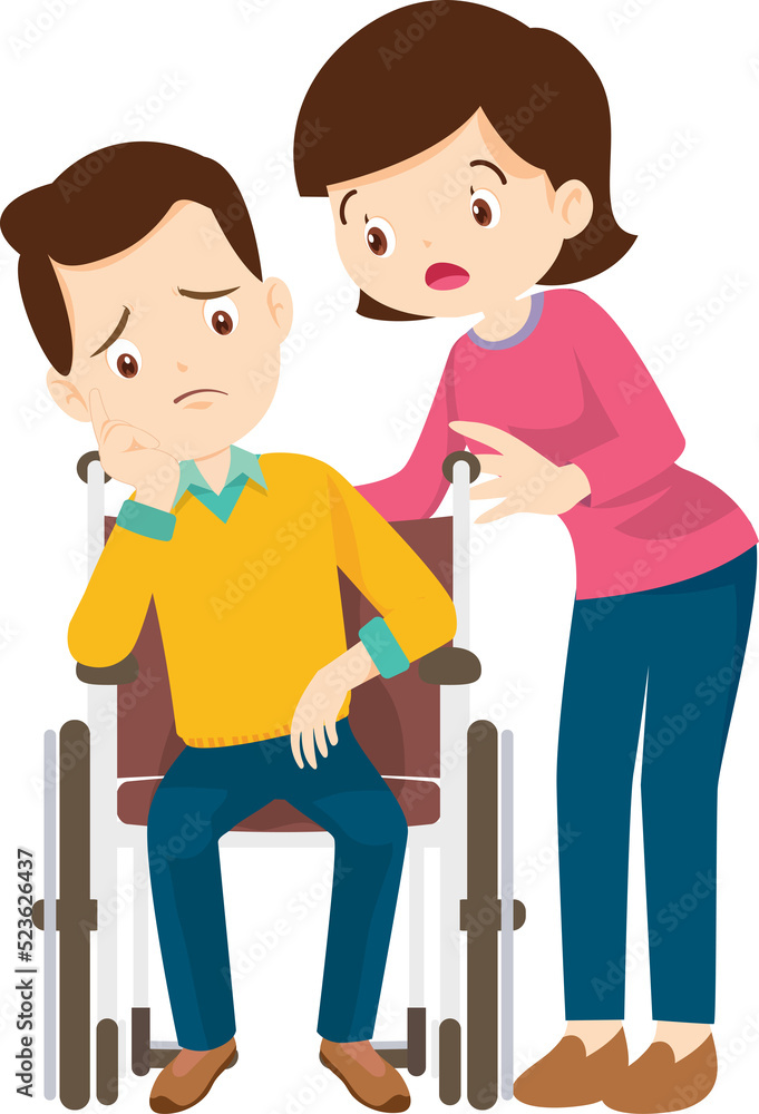 Wheelchair people for elderly and handicapped patients Wheelchair people for elderly and handicapped patients