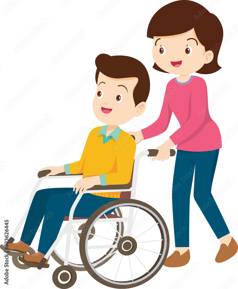 Wheelchair people for elderly and handicapped patients Wheelchair people for elderly and handicapped patients