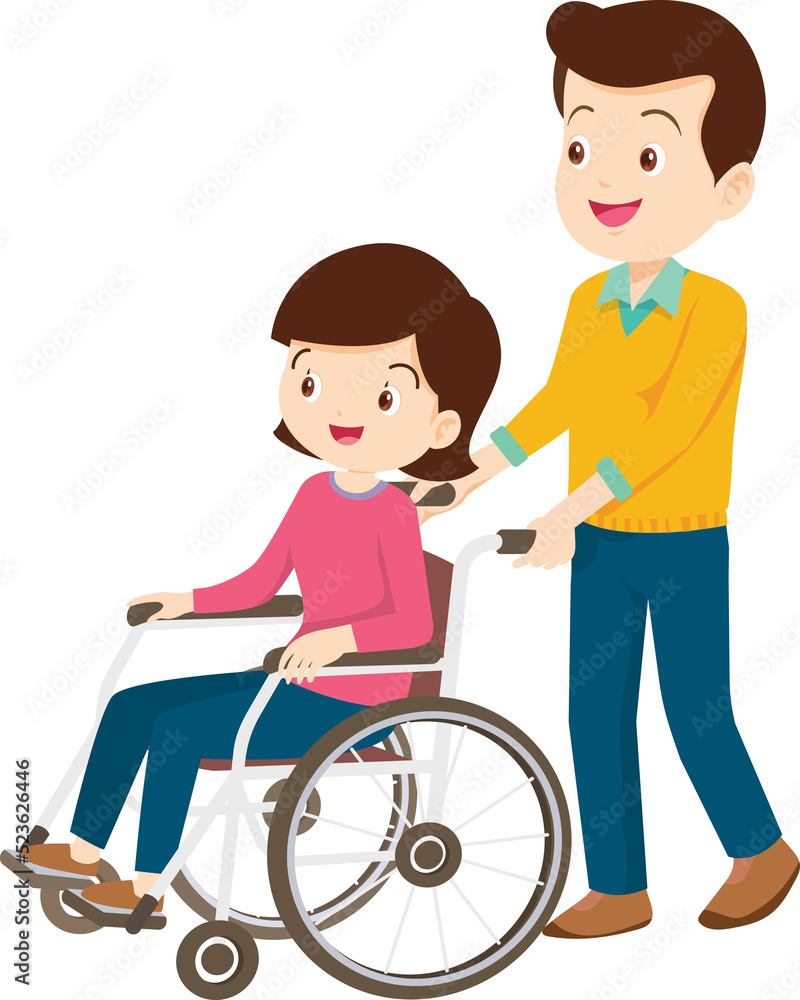 Wheelchair people for elderly and handicapped patients Wheelchair people for elderly and handicapped patients