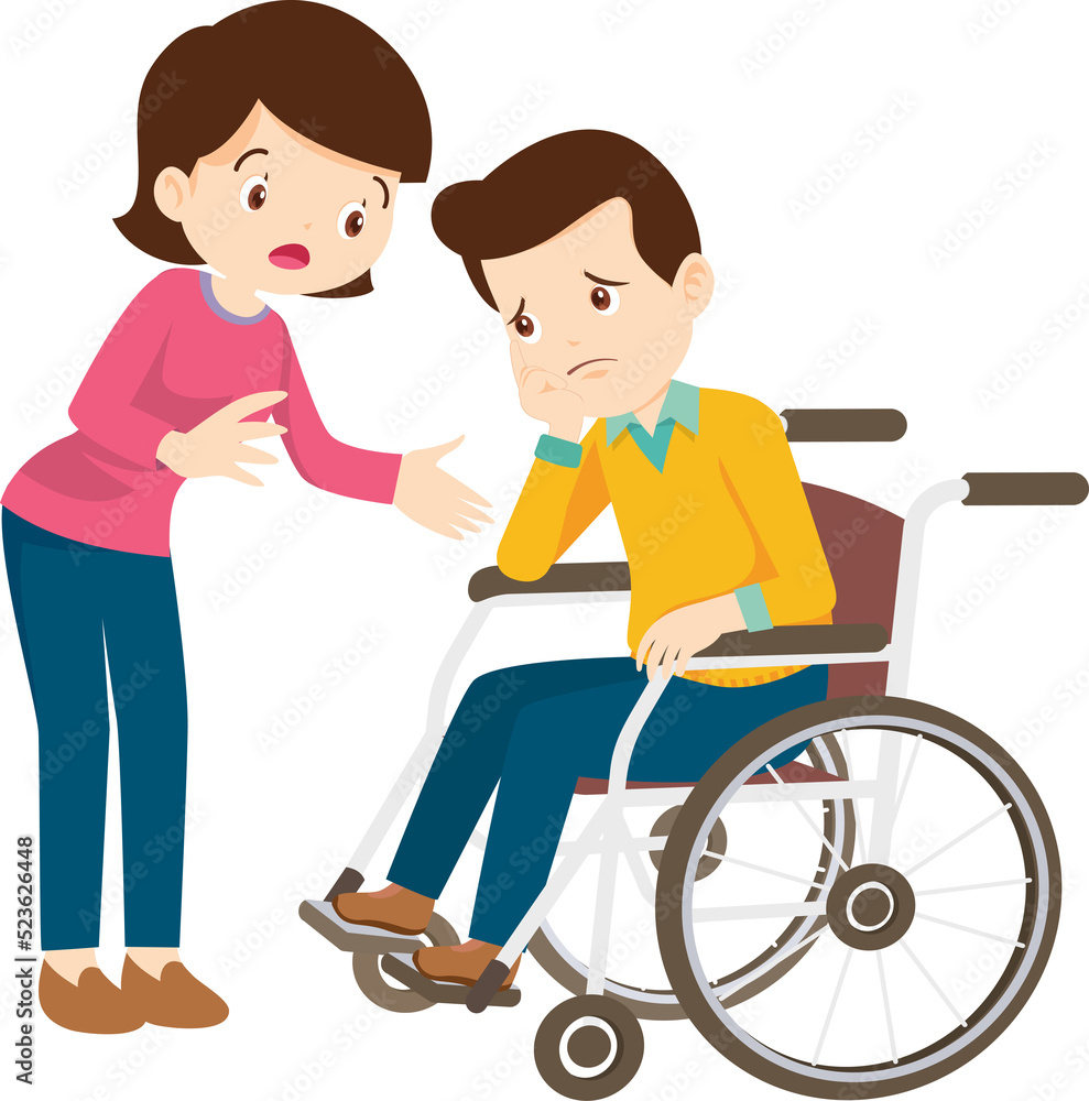 Wheelchair people for elderly and handicapped patients