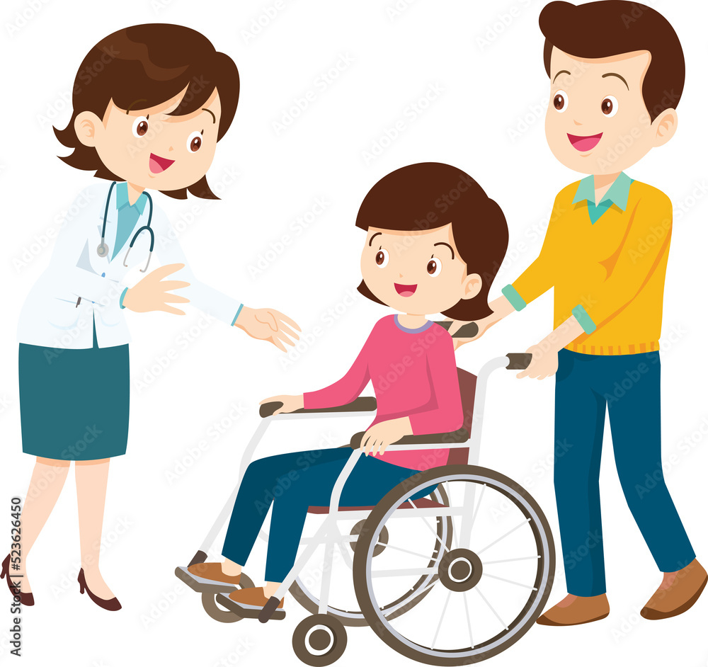 Wheelchair people for elderly and handicapped patients Wheelchair people for elderly and handicapped patients