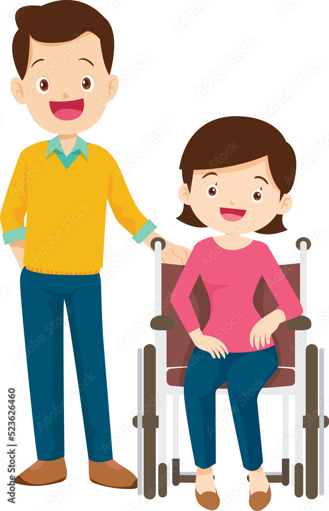 Wheelchair people for elderly and handicapped patients Wheelchair people for elderly and handicapped patients