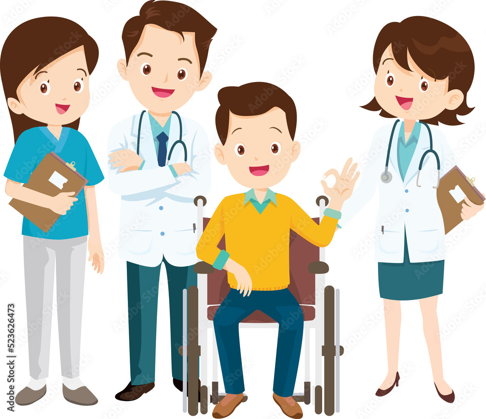 Wheelchair people for elderly and handicapped patients Wheelchair people for elderly and handicapped patients