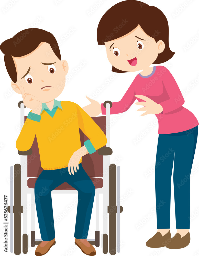 Wheelchair people for elderly and handicapped patients