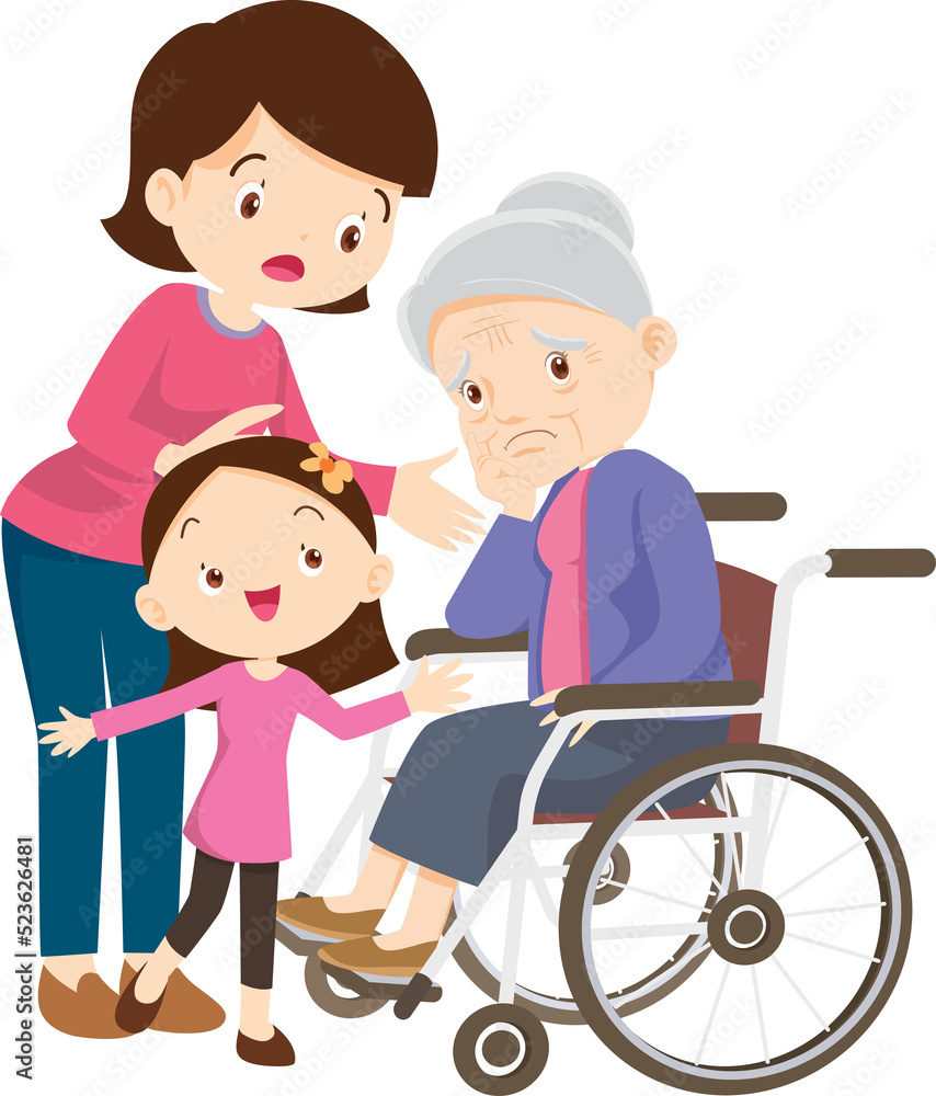 Wheelchair people for elderly and handicapped patients Wheelchair people for elderly and handicapped patients