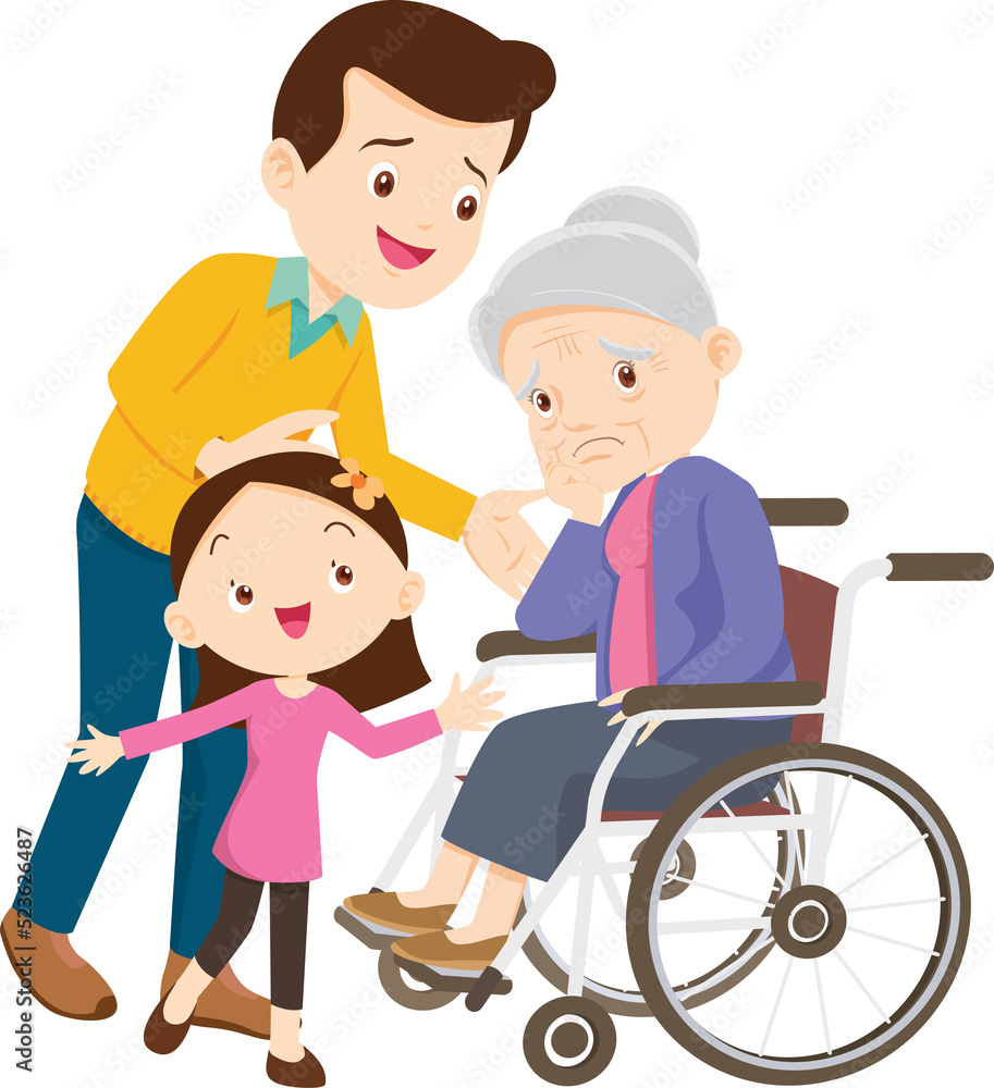 Wheelchair people for elderly and handicapped patients Wheelchair people for elderly and handicapped patients
