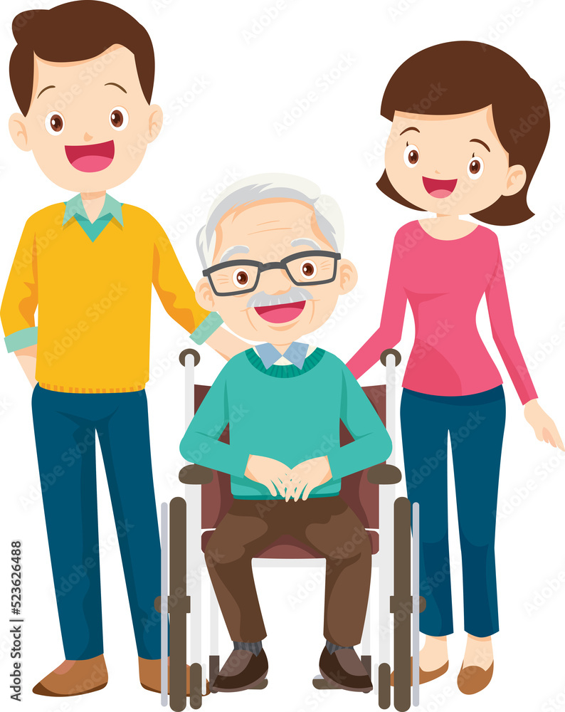 Wheelchair people for elderly and handicapped patients Wheelchair people for elderly and handicapped patients