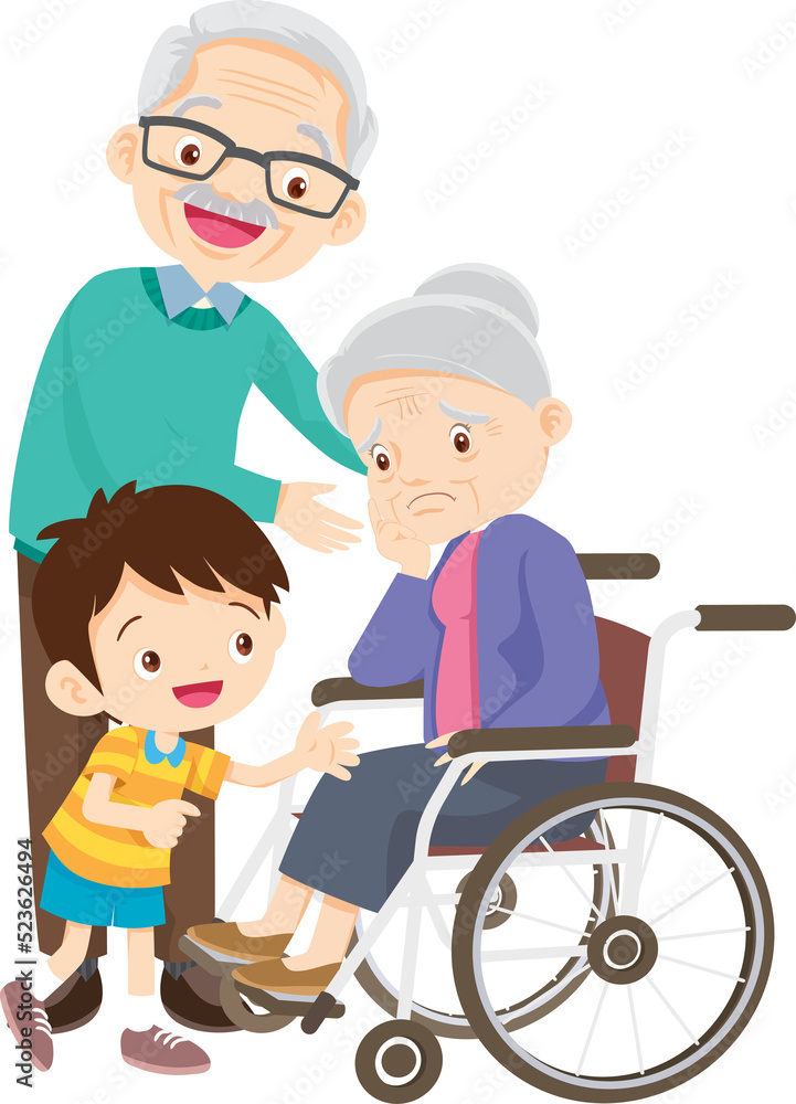 Wheelchair people for elderly and handicapped patients Wheelchair people for elderly and handicapped patients