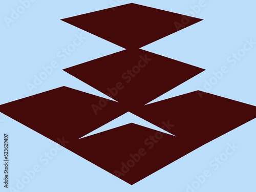 red star on blue background