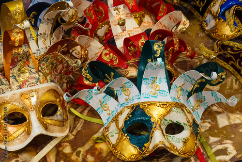 Colorful venetian masks.