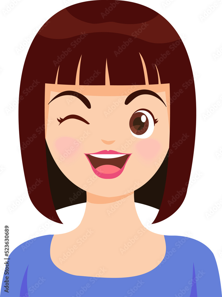 women men boy and girl face emotions character constructor different hairstyles People portrait cartoon