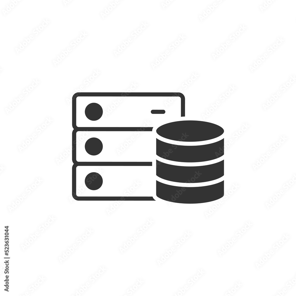 Database icons symbol vector elements for infographic web Database icons symbol vector elements for infographic web
