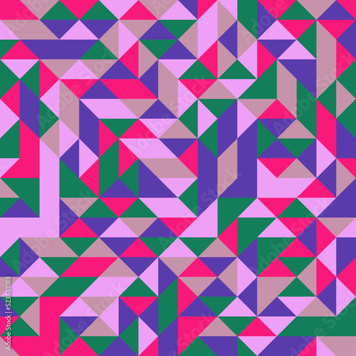 Color Rhombus tile tessellation pattern illustration