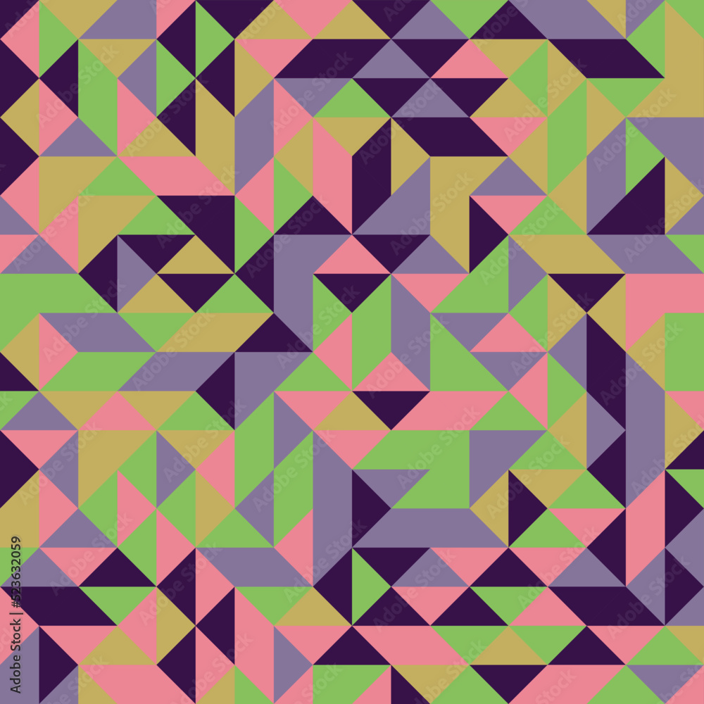 Fototapeta premium Color Rhombus tile tessellation pattern illustration