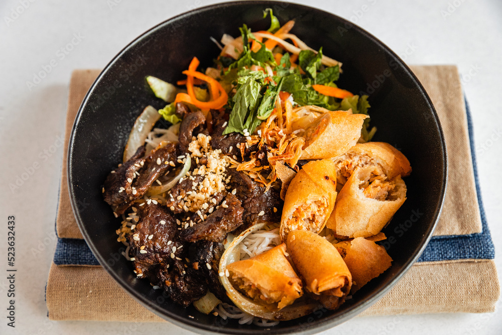 Vietnam grilled beef noodle salad Vietnam grilled beef noodle salad