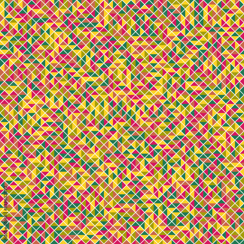 Color Rhombus tile tessellation pattern illustration Color Rhombus tile tessellation pattern illustration