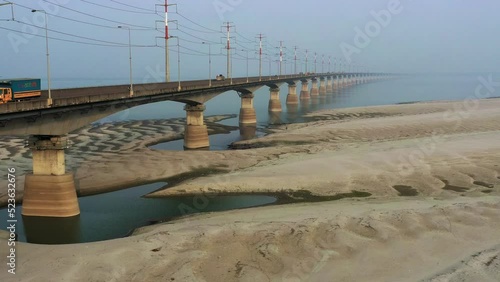 Wallpaper Mural Aerial view of Jamuna bridge. bangabandhu bridge. Torontodigital.ca
