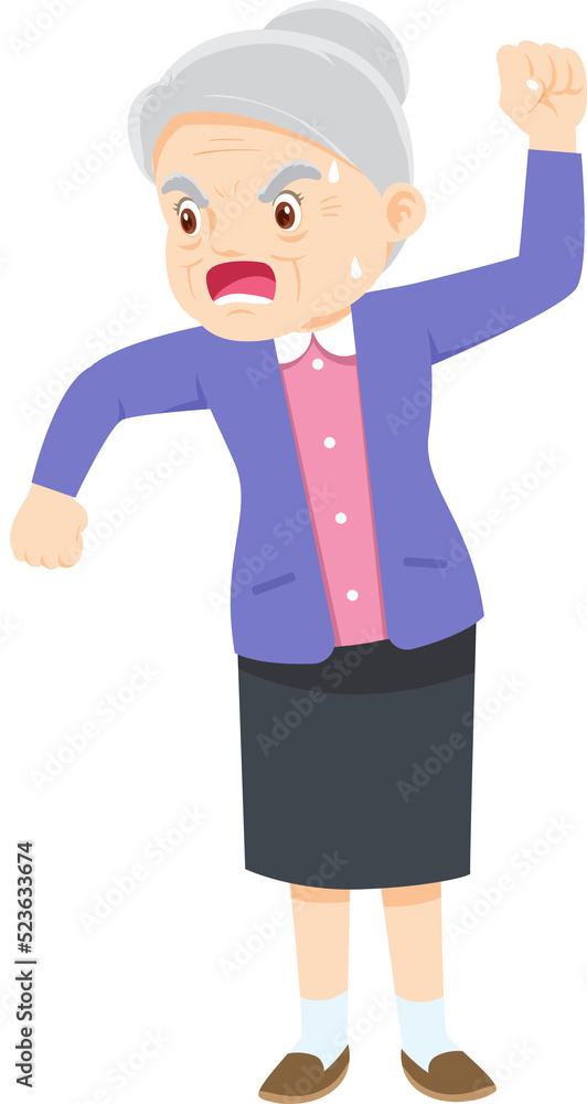 expressing anger and emotion angry cartoon character
