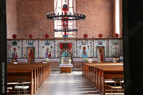 Wnętrze cerkwi grekokatolickiej