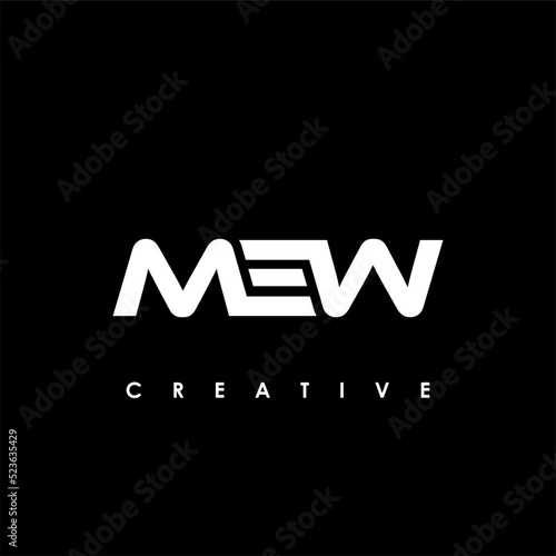 MEW Letter Initial Logo Design Template Vector Illustration