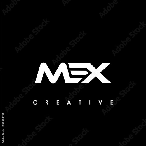 MEX Letter Initial Logo Design Template Vector Illustration photo