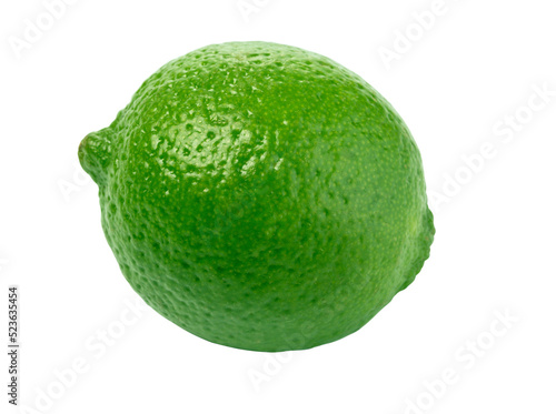 Fresh lime isolated on white