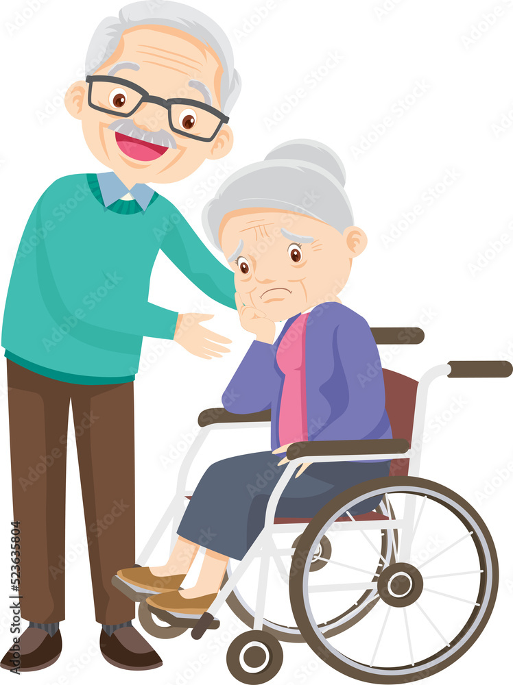 Grandparents,elderly people,grandfather and grandmother, characters in various activities Grandparents,elderly people,grandfather and grandmother, characters in various activities
