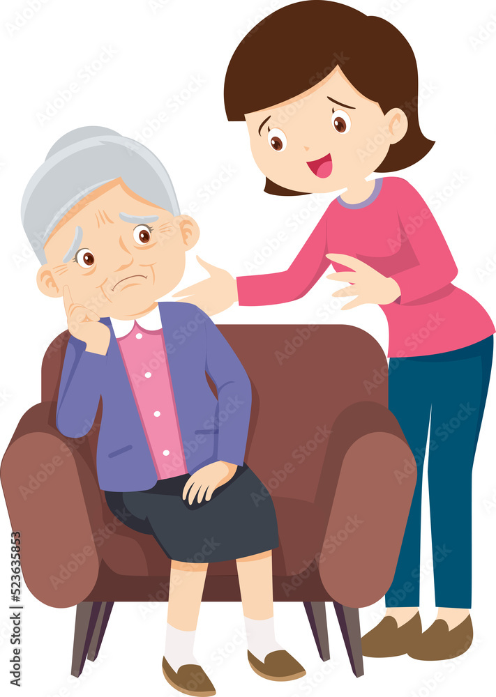 Obraz premium Grandparents,elderly people,grandfather and grandmother, characters in various activities