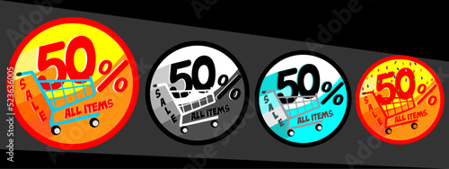 Sale 50% per cent all items